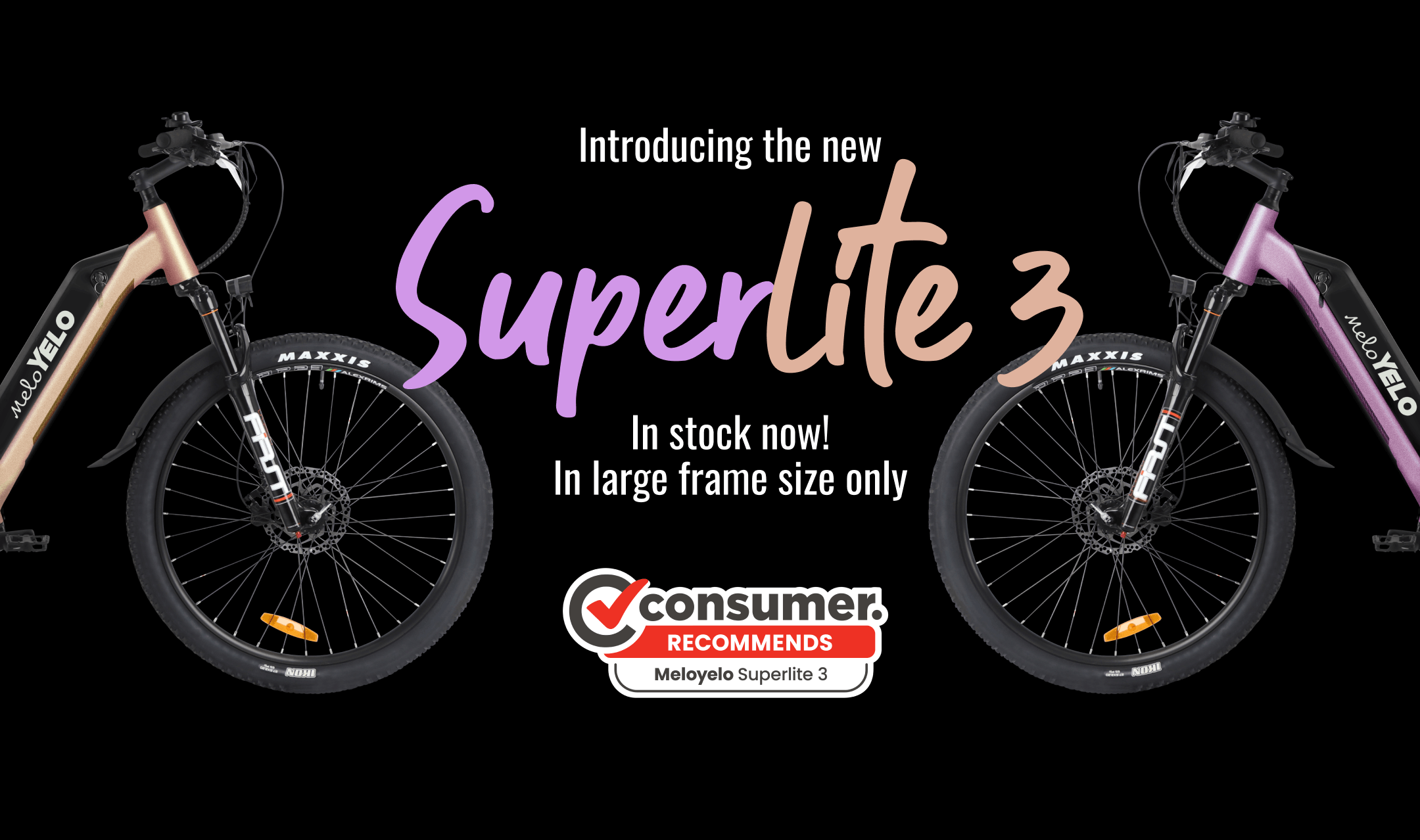 Introducing the new SuperLite 3 In stock now In large frame size only