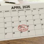 Calendar image showing April 2026 buy an ebike. Why now is a good time to buy an electric bike.